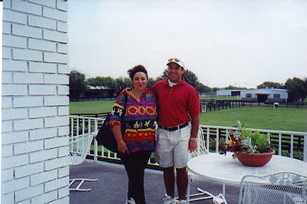 mum and I at the dallas ranch